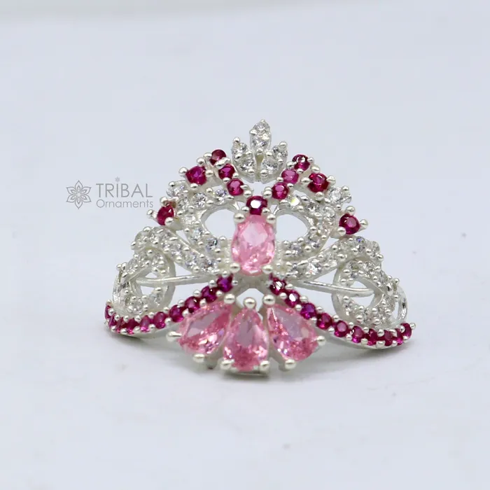 Gorgeous design cz stone handmade 925 sterling silver lord krishna baby mukut amazing laddy gopala crawling krishna crown mukut su1239 TRIBAL ORNAMENTS Rings Gorgeous design cz stone handmade 925 sterling silver lord krishna baby mukut amazing laddy gopala crawling krishna crown mukut su1239 TRIBAL ORNAMENTS Rings