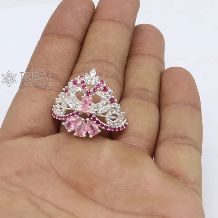 Gorgeous design cz stone handmade 925 sterling silver lord krishna baby mukut amazing laddy gopala crawling krishna crown mukut su1239 TRIBAL ORNAMENTS Rings Gorgeous design cz stone handmade 925 sterling silver lord krishna baby mukut amazing laddy gopala crawling krishna crown mukut su1239 TRIBAL ORNAMENTS Rings