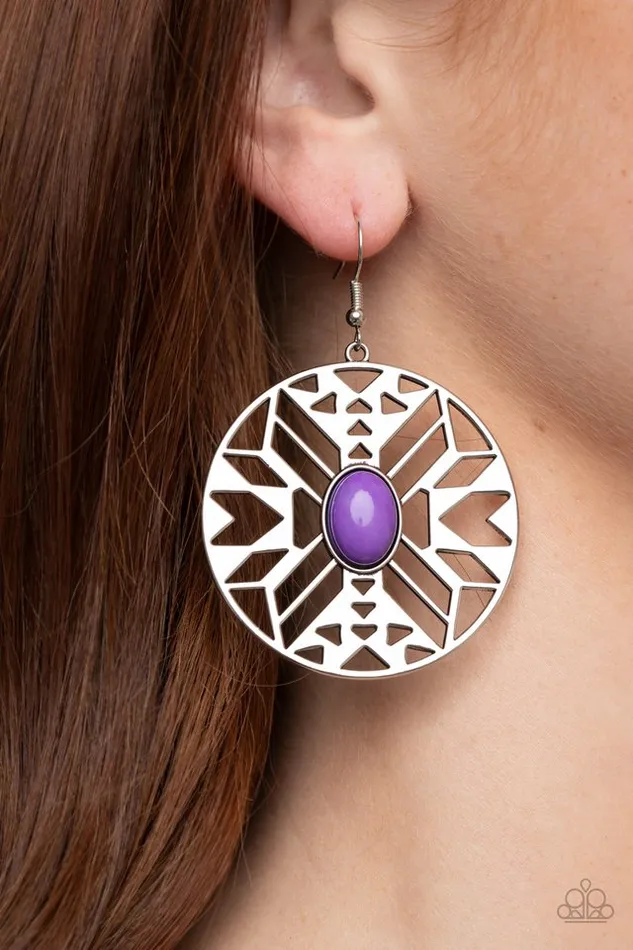 Earrings Paparazzi Jewelry Paparazzi Earring Southwest Walkabout Purple