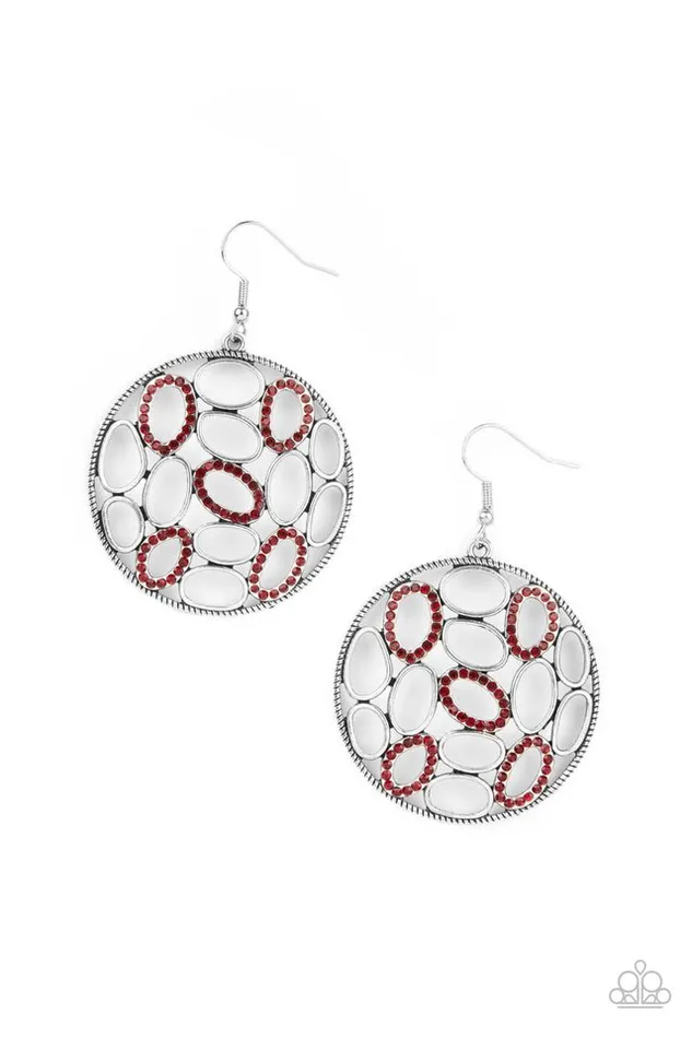 Earrings Paparazzi Jewelry Paparazzi Earring Watch OVAL Me Red Earrings Paparazzi Jewelry Paparazzi Earring Watch OVAL Me Red