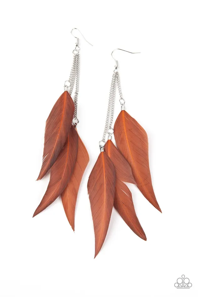 Earrings Paparazzi Jewelry Paparazzi Earring West Side Western Brown Earrings Paparazzi Jewelry Paparazzi Earring West Side Western Brown