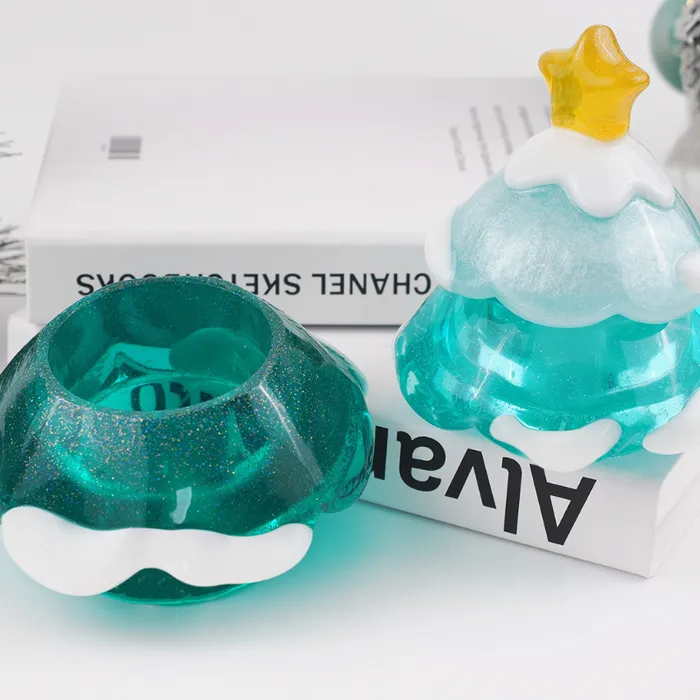 Necklaces IntoResin Christmas Tree Storage Jar Resin Mold