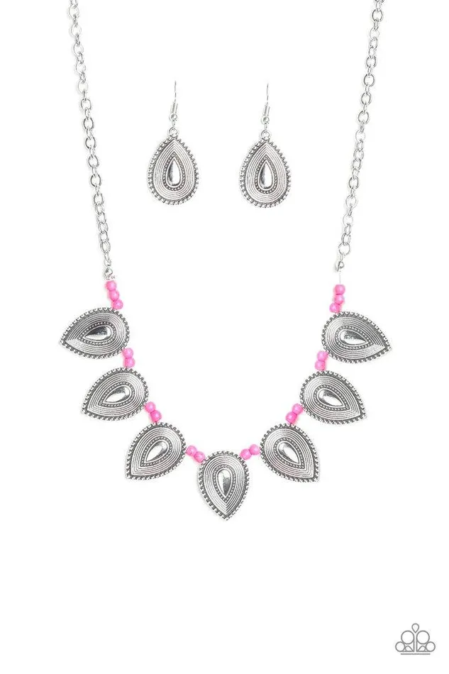 Necklaces Paparazzi Jewelry Paparazzi Necklace Terra Trailblazer Pink