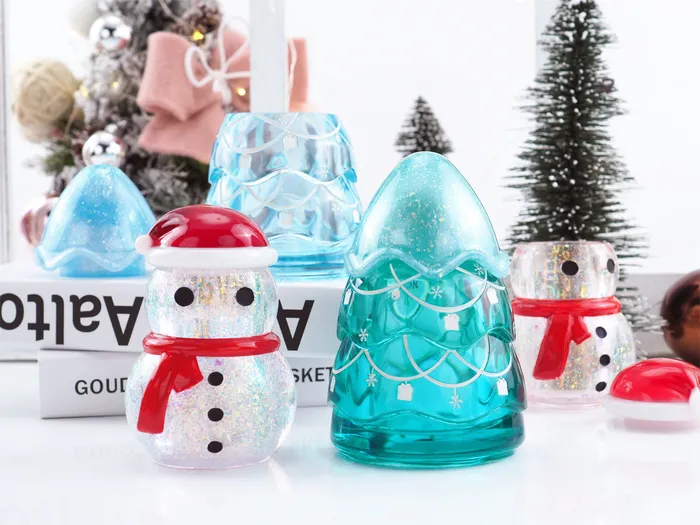 Necklaces Snowman Christmas Tree Storage Box Resin Molds IntoResin