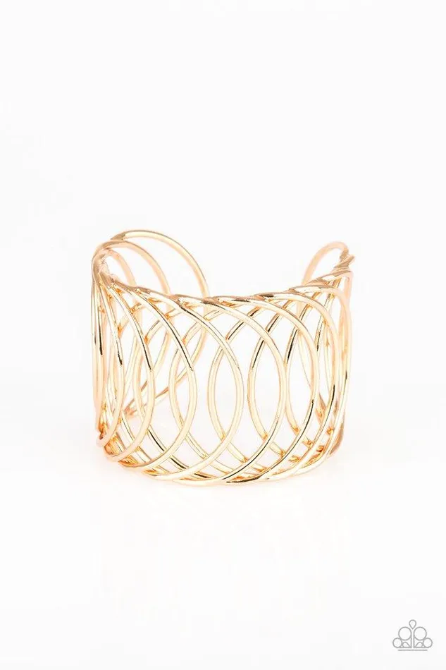 Paparazzi Jewelry Bracelets Paparazzi Bracelet Dizzyingly Diva Gold