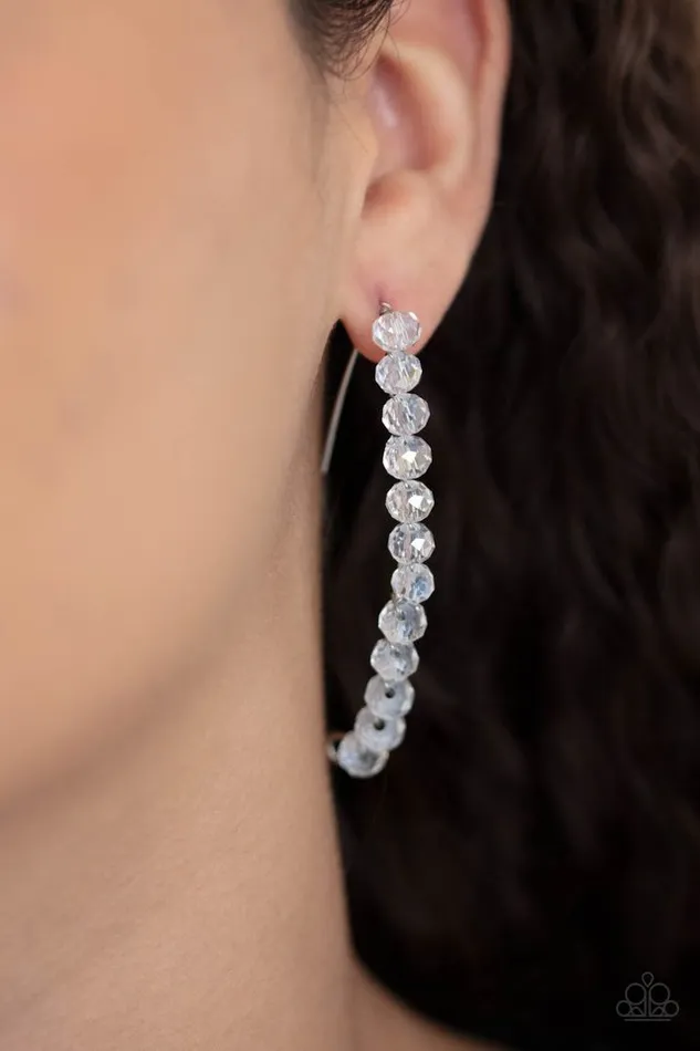 Paparazzi Jewelry Earrings Paparazzi Earring GLOW Hanging Fruit White
