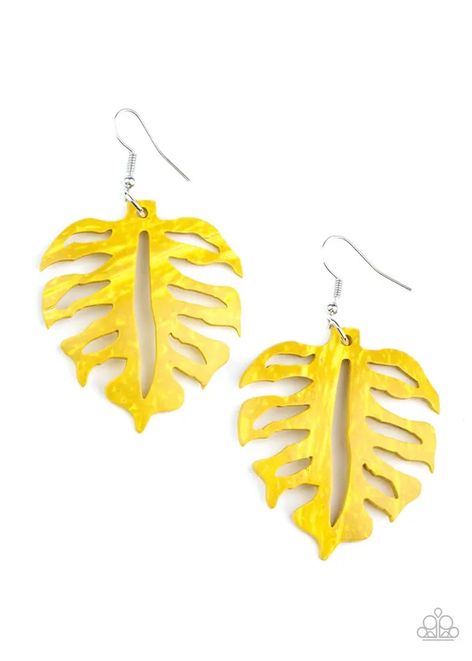 Paparazzi Jewelry Earrings Paparazzi Earring Shake Your PALMS PALMS Yellow