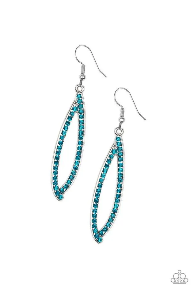 Paparazzi Jewelry Earrings Paparazzi Earring Treasure Trove Trinket Blue