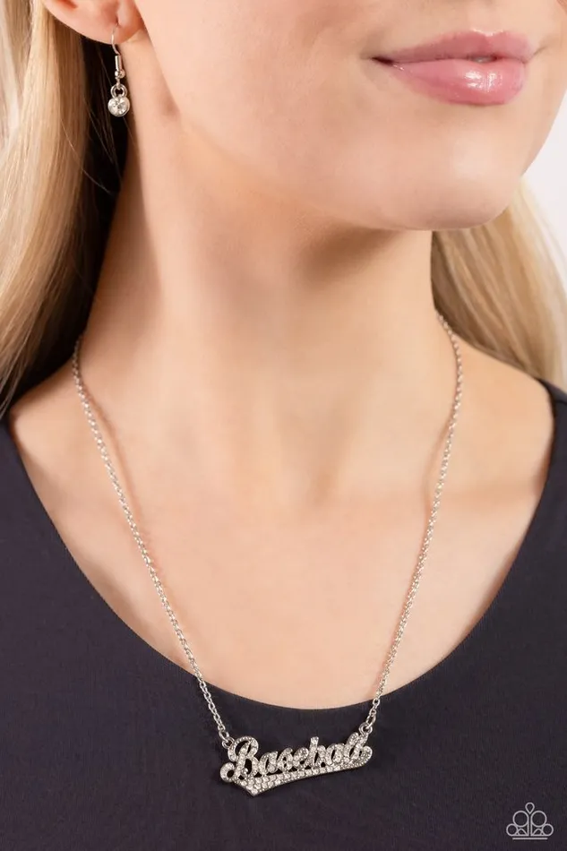 Paparazzi Jewelry Necklaces Paparazzi Necklace Home Run Haute White