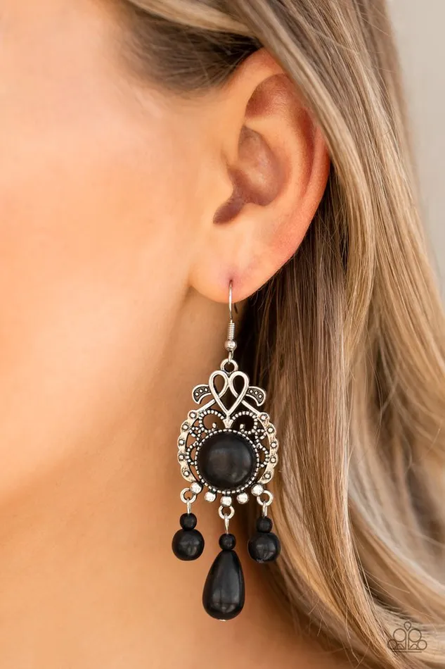 Paparazzi Jewelry Paparazzi Earring Stone Bliss Black Earrings