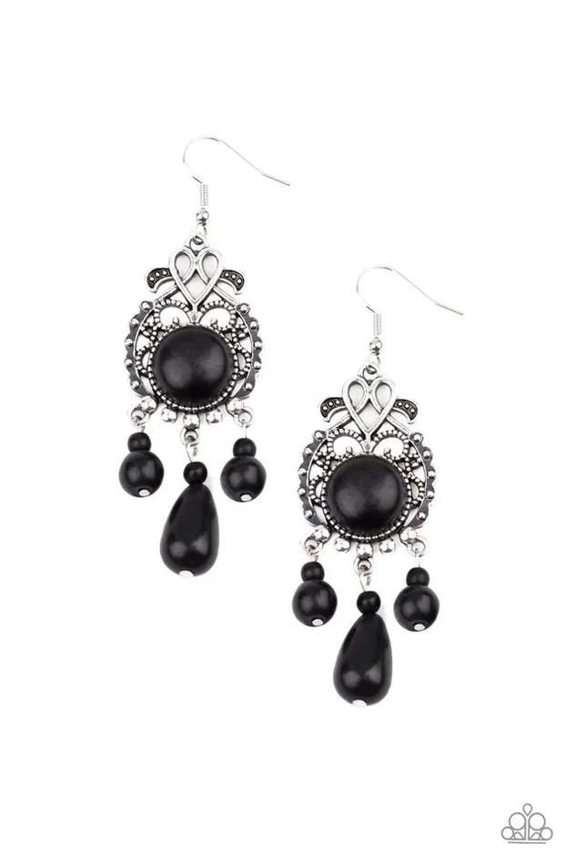 Paparazzi Jewelry Paparazzi Earring Stone Bliss Black Earrings Paparazzi Jewelry Paparazzi Earring Stone Bliss Black Earrings