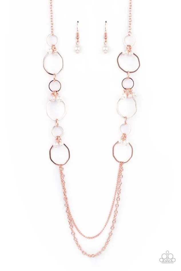 Paparazzi Necklace Ante UPSCALE Copper Paparazzi Jewelry Necklaces Paparazzi Necklace Ante UPSCALE Copper Paparazzi Jewelry Necklaces