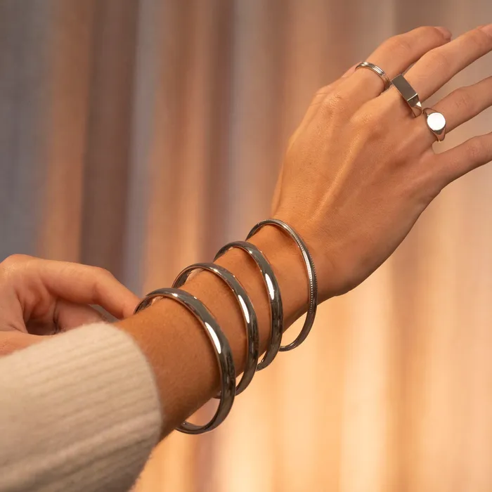 Rings RG Silver London Bangle 5mm