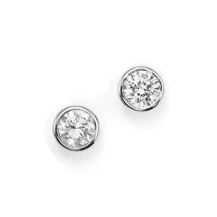 Earrings GB 060 Carats Round Real Natural Earth Mined Diamond Stud Earring 14K White Gold Earrings GB 060 Carats Round Real Natural Earth Mined Diamond Stud Earring 14K White Gold