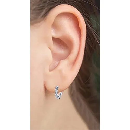 Earrings Oval Cut Natural Earth Mined Diamond Women Hoop Earring Solid Gold Jewelry 8 Carats GB Earrings Oval Cut Natural Earth Mined Diamond Women Hoop Earring Solid Gold Jewelry 8 Carats GB