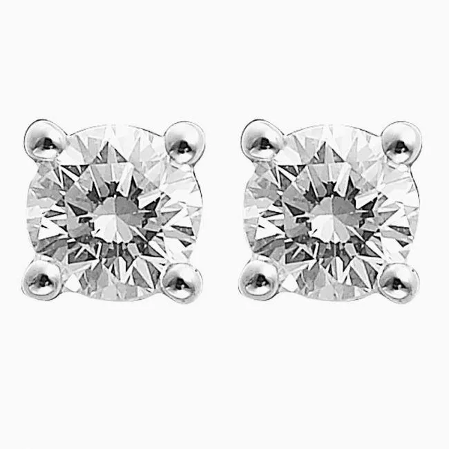 GB Earrings Sparkling Round 25 Carats Natural Earth Mined Diamond Stud Earring Gold Fine Jewelry GB Earrings Sparkling Round 25 Carats Natural Earth Mined Diamond Stud Earring Gold Fine Jewelry