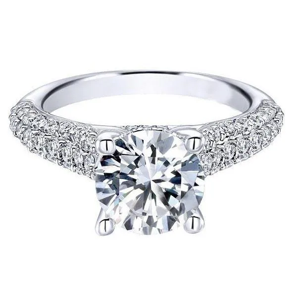 GB Sparkling 380 Carats Round Natural Earth Mined Diamonds Anniversary Ring White Gold 14K Rings GB Sparkling 380 Carats Round Natural Earth Mined Diamonds Anniversary Ring White Gold 14K Rings