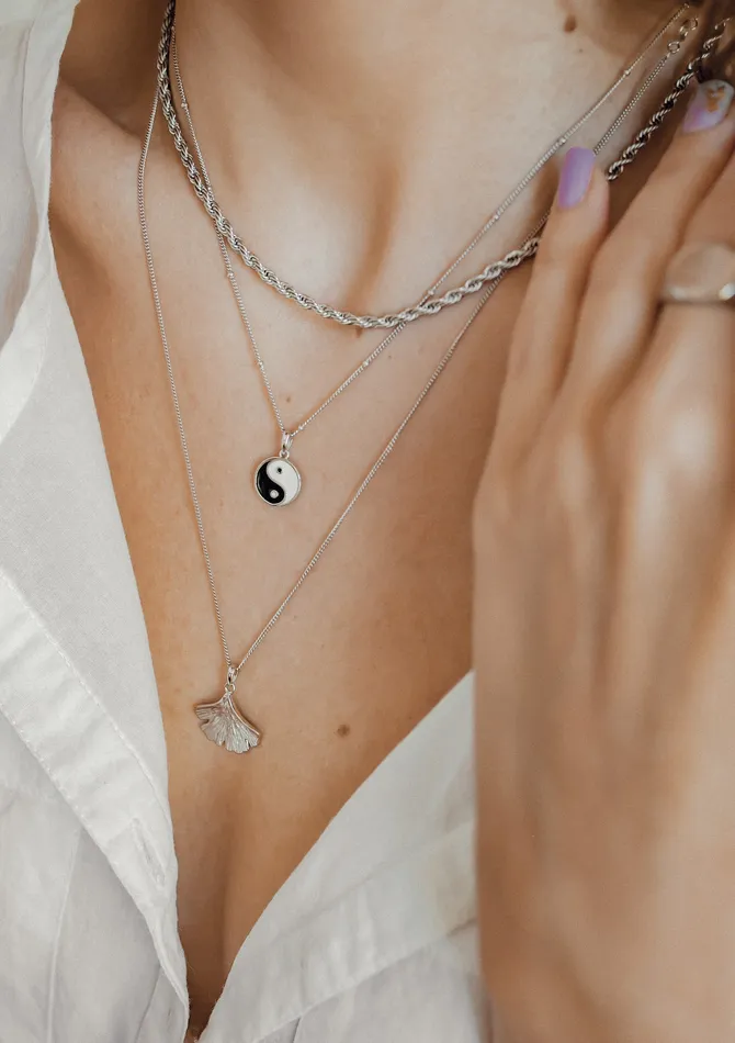 Longevity Pendant for Fulloflife Energetic in Silver Hey Happiness Necklaces