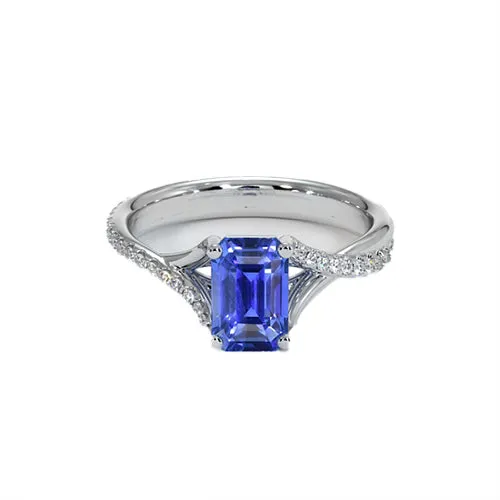 Rings HarryChadEntcom White Gold Natural Earth Mined Diamond Emerald Cut Sri Lankan Sapphire Ring 525 Carats Rings HarryChadEntcom White Gold Natural Earth Mined Diamond Emerald Cut Sri Lankan Sapphire Ring 525 Carats