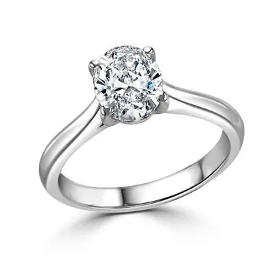 Solitaire Sparkling 285 Carats Oval Cut Natural Earth Mined Diamond Anniversary Ring GB Rings Solitaire Sparkling 285 Carats Oval Cut Natural Earth Mined Diamond Anniversary Ring GB Rings