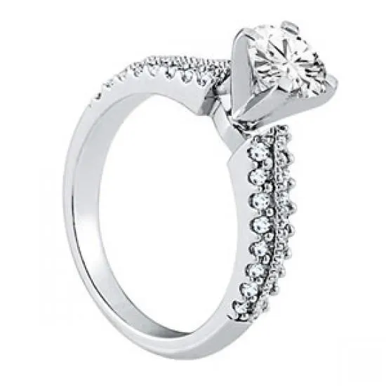 Solitaire With Accents 105 Carats Natural Earth Mined Diamonds Engagement Fancy Ring GB Rings