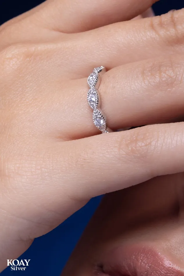 KOAY Silver Store Zircon Ring 25 Rings