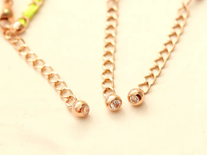 MinimalBijoux Bracelets 14K Gold Color Knot Chain Bracelet Anklet