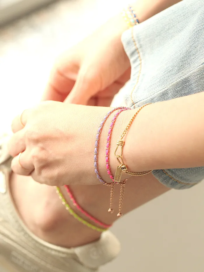 MinimalBijoux Bracelets 14K Gold Color Knot Chain Bracelet Anklet