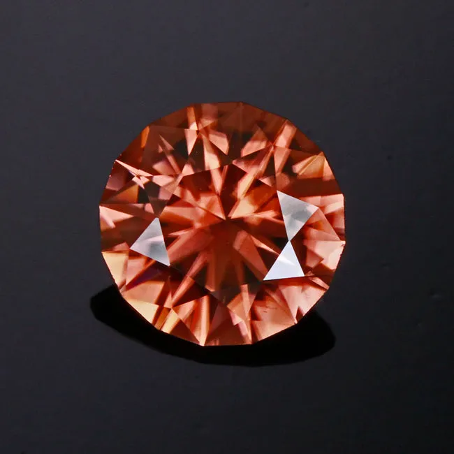 Rings Moriartys Gem Art Peach Round Brillant Cut Imperial Zircon Gemstone 300 Carats