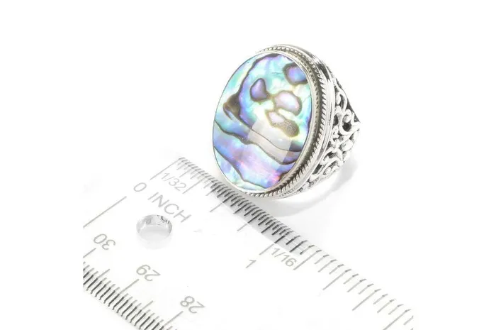 Samuel B Rings Ascension Ring Paua
