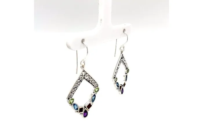 Samuel B Riviera Filigree Earrings Multi Earrings