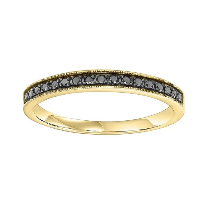 14K Yellow Gold Mix Prong Colored Diamond Band 18CT International Diamond Center Rings