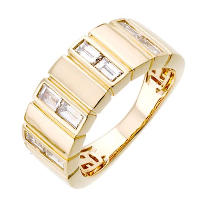 14Kt Yellow Gold Diamond 58Ctw Ring Gems One Rings