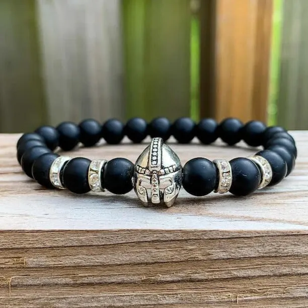 Black Onyx Matte Stone Warrior Bracelet Magic Crystals Bracelets