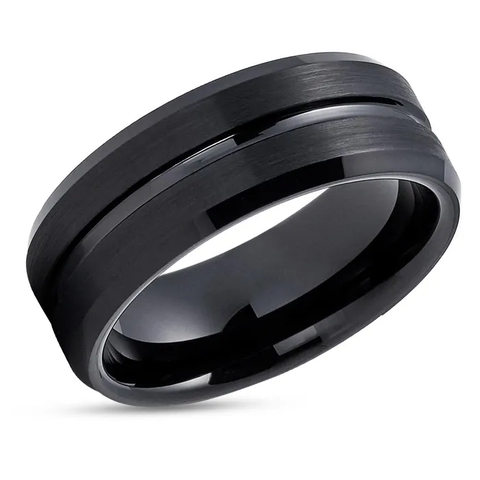 Black Tungsten Ring Black Wedding Ring Wedding Ring Wedding Band Black Ring Clean Casting Jewelry Rings Black Tungsten Ring Black Wedding Ring Wedding Ring Wedding Band Black Ring Clean Casting Jewelry Rings