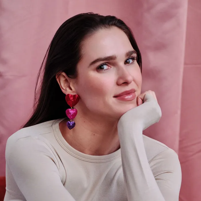 Earrings Aphrodite Luxe Heart Drop Earrings Mignonne Gavigan Earrings Aphrodite Luxe Heart Drop Earrings Mignonne Gavigan