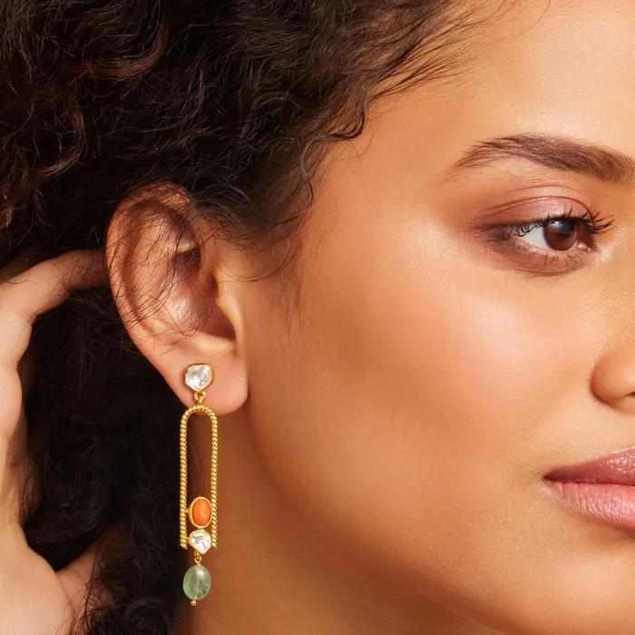 Earrings Oceanic Weavers Sleek Silver Drop Earrings SILVER