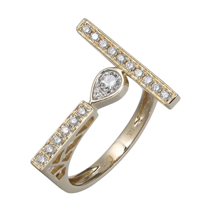 Gems One 14Kt White Yellow Gold Diamond 13Ctw Ring Rings