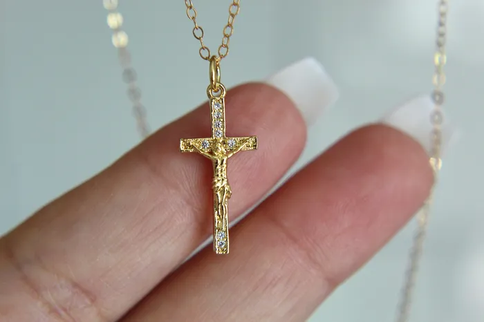 Good Friday Crucifix Necklace The Little Catholic Necklaces