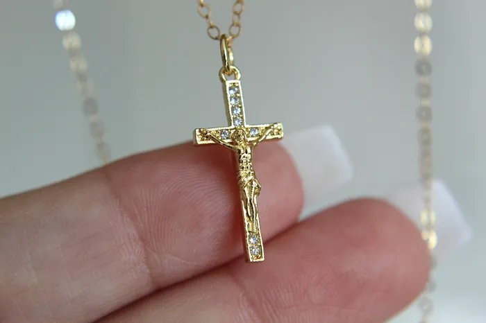 Good Friday Crucifix Necklace The Little Catholic Necklaces