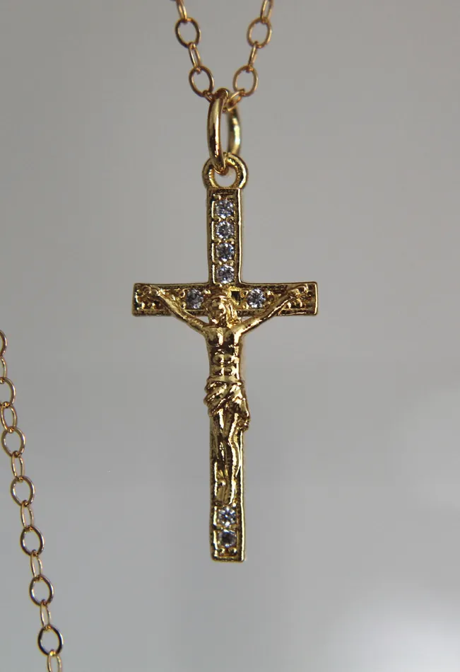 Good Friday Crucifix Necklace The Little Catholic Necklaces