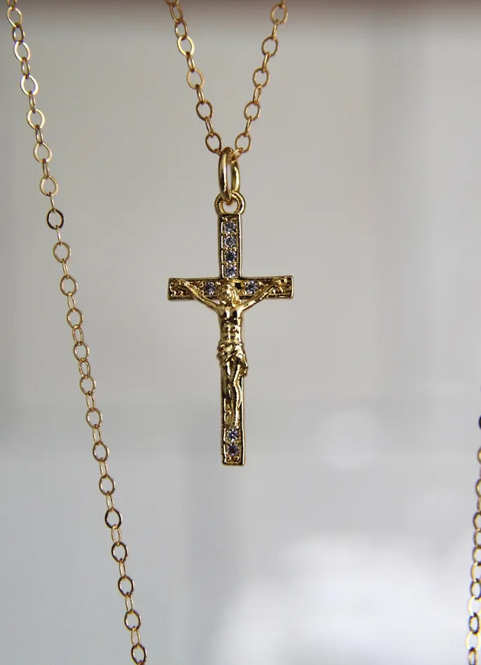 Good Friday Crucifix Necklace The Little Catholic Necklaces