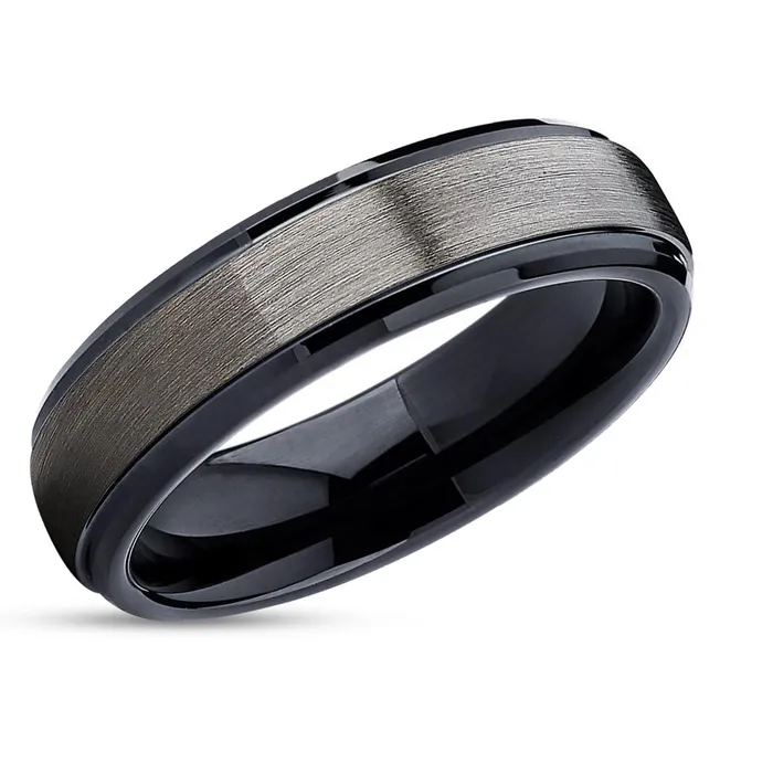 Gunmetal Wedding Ring Gunmetal Tungsten Ring Black Tungsten Ring Tungsten Band Clean Casting Jewelry Rings Gunmetal Wedding Ring Gunmetal Tungsten Ring Black Tungsten Ring Tungsten Band Clean Casting Jewelry Rings