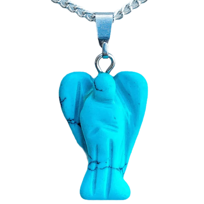Magic Crystals Necklaces Crystal Guardian Angel Pendant Necklace
