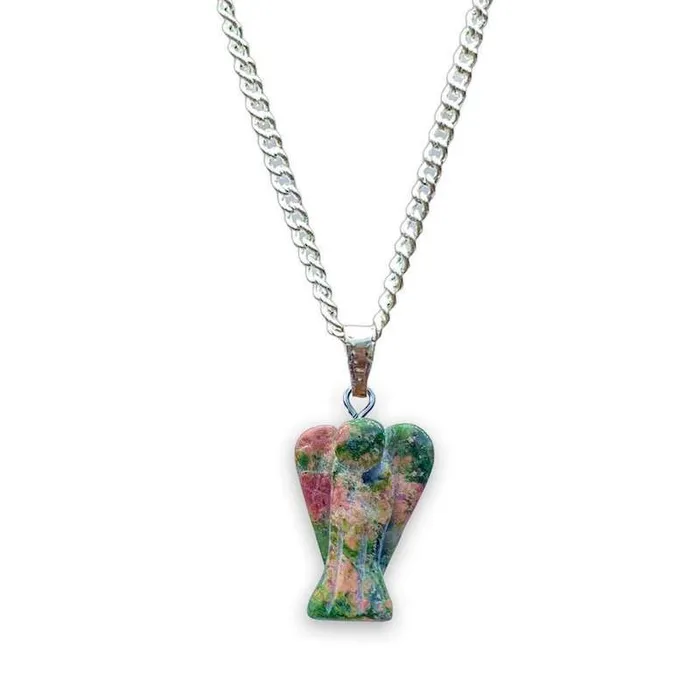 Magic Crystals Necklaces Crystal Guardian Angel Pendant Necklace