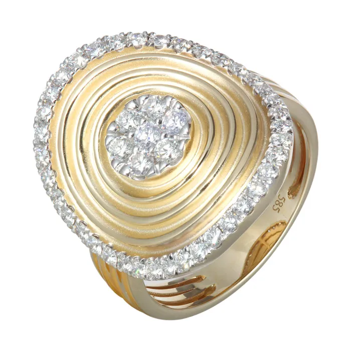 Rings Gems One 14Kt Yellow Gold Diamond 56Ctw Ring