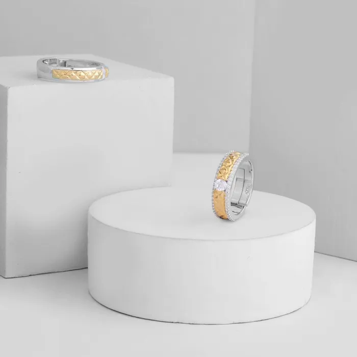 SILVER Bracelets Love Knot CZ Silver Couple Rings