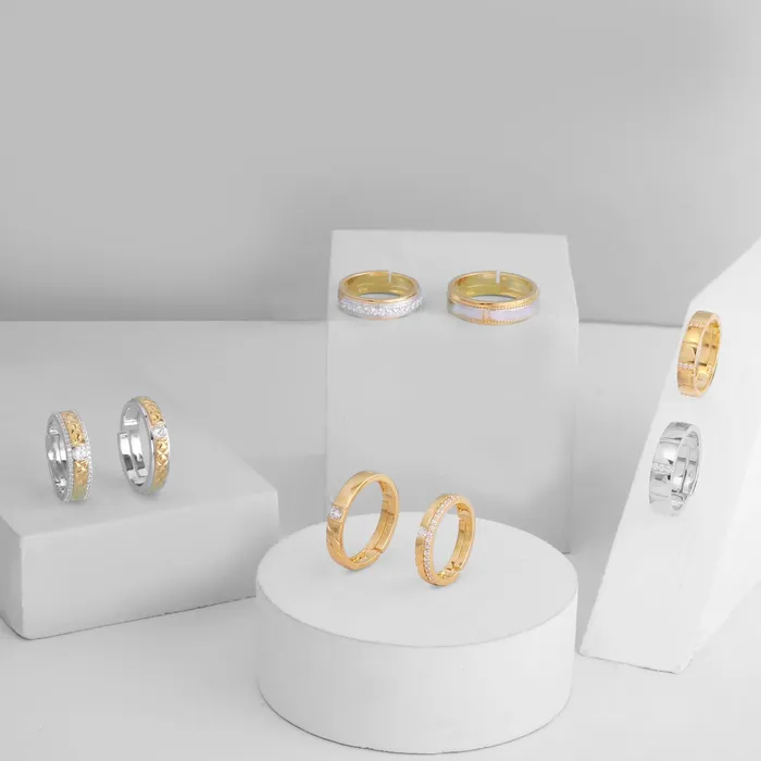 SILVER Bracelets Love Knot CZ Silver Couple Rings