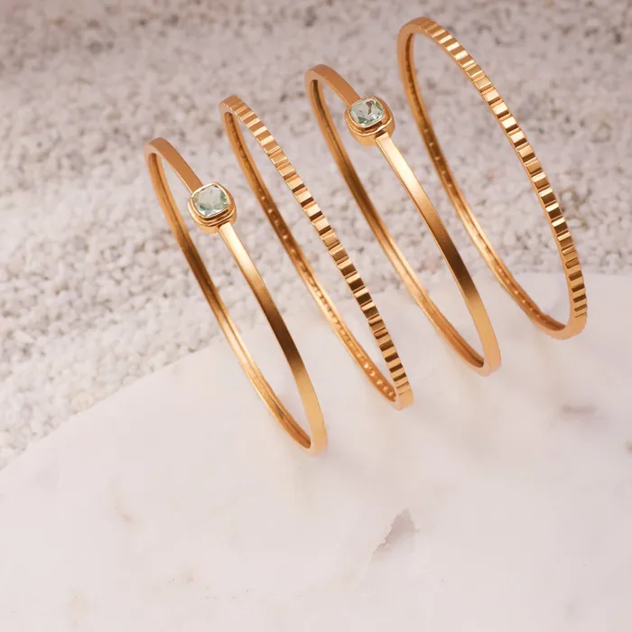 SILVER Rings Dune Minimal Stackable Silver Bangles