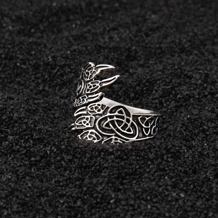 Valhalla Vikings Rings Viking Ring Silver Wolf Claws